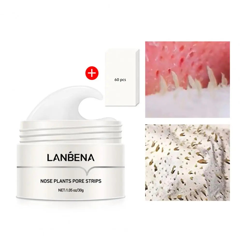 LANBENA Blackhead Remover Nose Mask Cream Acne Gentle Nose Plants Pores Strips Peeling Acne Treatment Healthy Skin Care Korea