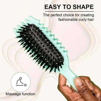 Curl Define Styling Brush Boar Bristle Detangling Hair Brush Tangled Hair Comb Shaping Defining Curls Barber Styling Tool